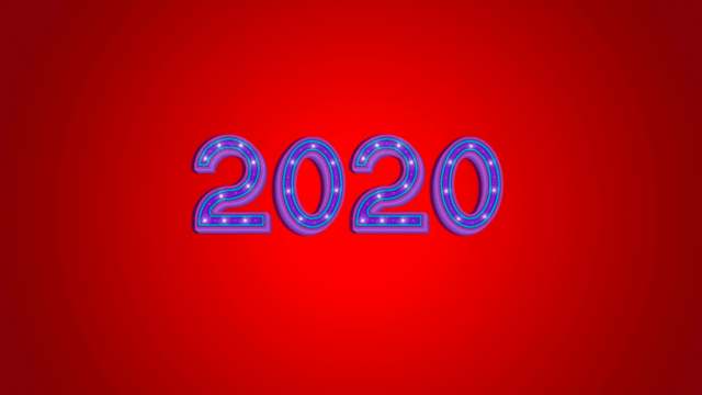 2020年创意个性数字喜庆背景