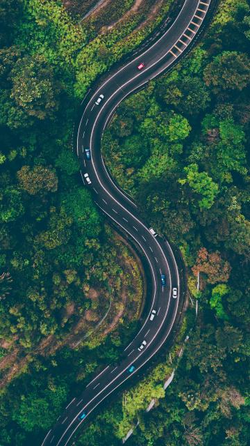 蜿蜿蜒蜒的道路