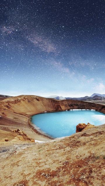 最美火山湖