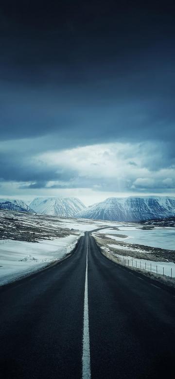 公路雪山