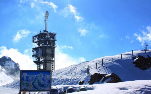 瑞士铁力士雪山风光