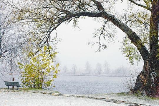 秋雪寒江