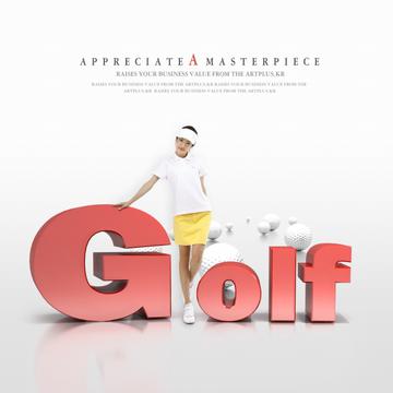 GOLF创意海报设计源文件