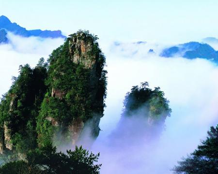 美丽的黄石寨风景