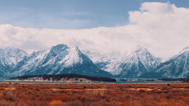 大提顿国家公园连绵雪山